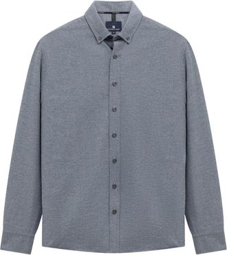 State of Art Hemd - Heren - Casual Overhemden - Blauw - M - Linnen - Overhemden