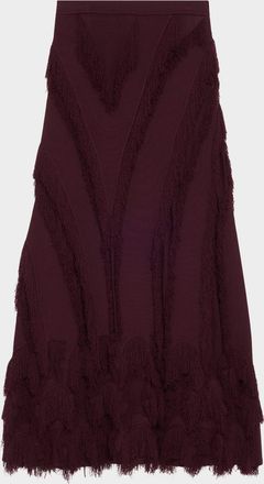 Ulla Johnson Astrid Macrame Fringe Knit Maxi Skirt