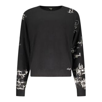 Desigual Marquette T-shirt met lange mouwen - Dames - Sweatshirts - Zwart - XS - Hoodies & sweatvesten
