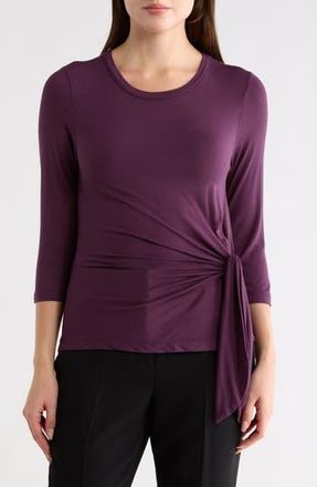 Renee C Side Knot Top in Eggplant at Nordstrom Rack, Size X-Small