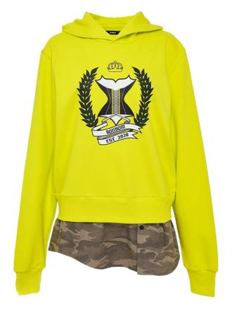 Bonbom Hoodie met gelaagd-effect - Geel