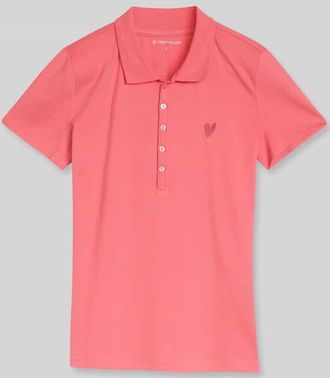 Tom Tailor Regular Fit T-Shirt aus Baumwoll-Mix in Pink, Gr&ouml;&szlig;e XXXL