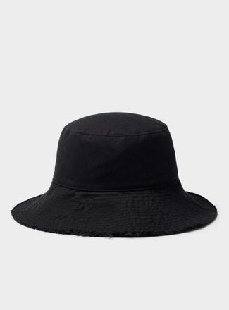 Le 31 Mens Distressed-effect-trim bucket hat Imported from Seoul