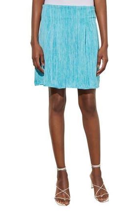 Ming Wang Pleat Miniskirt in Oceanfront/Bermuda at Nordstrom Rack, Size X-Small