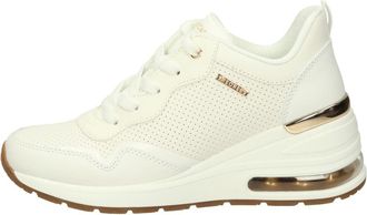 Skechers Womens Million Hotter Air Sneaker, White Opulent Garden, 6 UK