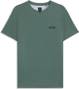 BOSS Slim-fit T-shirt in stretch piqué with odor control