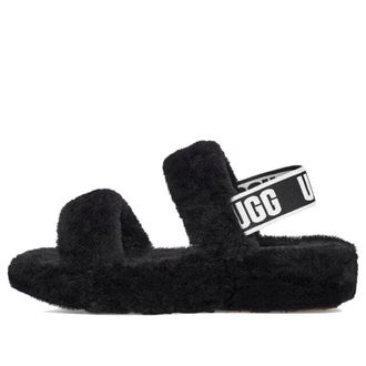 UGG (WMNS) UGG Oh Yeah Thick Sole Sandals Black 1107953-BLK