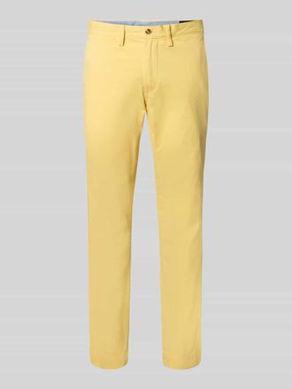 Polo Ralph Lauren Regular Fit Chino mit Knopf- und Reißverschluss in GELB, Größe 33/34