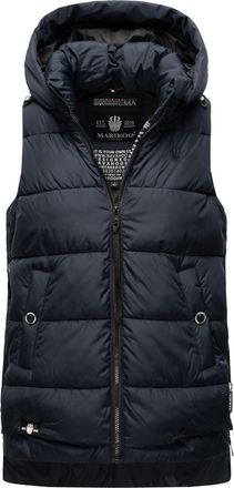 Marikoo dames gewatteerd vest - Zarinaa, licht met afneembare capuchon