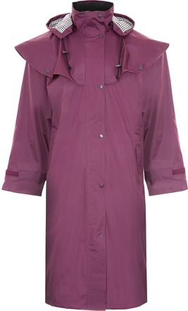 Champion Country Estate Sandringham Ladies Full Length Waterproof Coat - Plum - 14