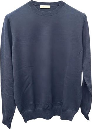 Diktat crew-neck sweater - Blue