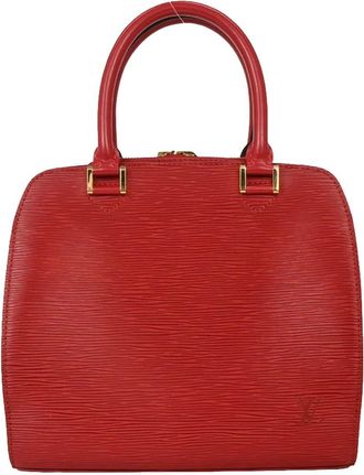 Louis Vuitton Pont Neuf Handbag Epi Leather Red Leather Handbag (Pre-Owned)