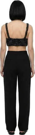 Dolce & Gabbana Marabou Knit Tank Top - Black