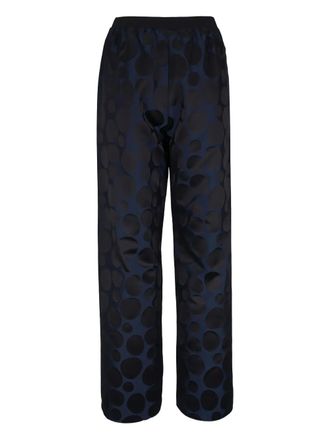 Peter Cohen bubble-print trousers - Blue
