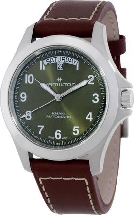 Hamilton Khaki Field King Day-Date Automatic Green Dial Watch H64475560