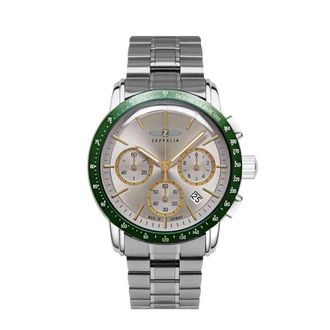 Zeppelin New York Silver-tone Dial Mens Watch 8878MB5