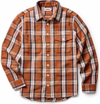 Taylor Stitch Mens The Crater Shirt In Brick Plaid