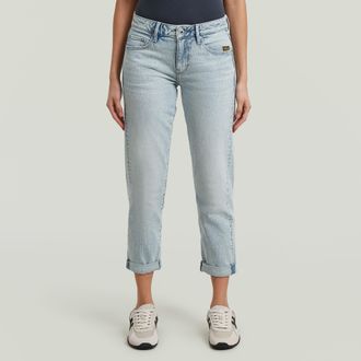 G-Star Boyfriend-Jeans G-STAR Kate, Damen, Gr. 26, L&auml;nge 34, sun faded blau galena, Denim/Jeans, Obermaterial: 99% Baumwolle, 1% Elasthan, weit, unten schmal