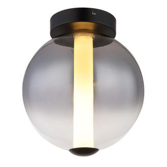Globo Lighting Globo - Plaf&oacute;n - Lacy - Negro - Vidrio - &Oslash; 25cm - Led - 15798d