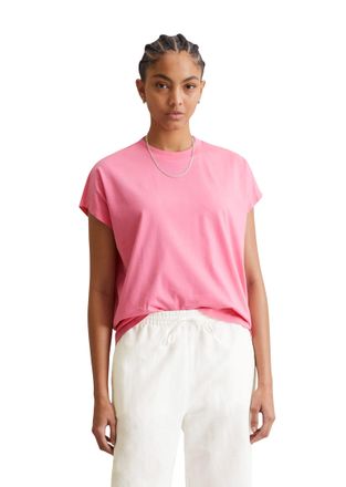 Marc O'Polo Denim T-Shirt MARC OPOLO DENIM, Damen, Gr. S, pink (soft pink), Single Jersey, Obermaterial: 100% Baumwolle, oversize, Rundhals, Shirts T-Shirt
