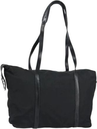 Prada Pre-owned Vintage Nylon Tote Bag - Dames - Vintage Shopper - Zwart - ONE Size - Nylon - Vintage