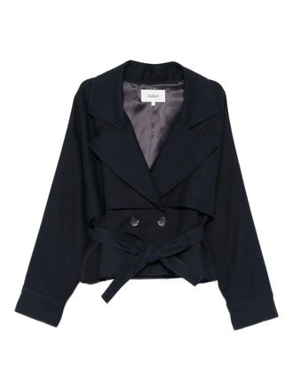 BA&SH Lonnie jack met dubbele rij knopen en ceintuur - Blauw