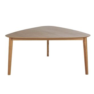 Maisons du monde Mesa de comedor triangular de madera de acacia