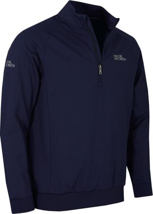 Oscar Jacobson Mens Trent Tour Sweater - Solid Navy - XXL