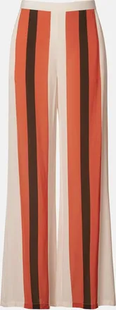 Adriana Degreas Striped wide-leg pants