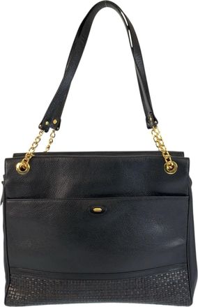 Bally Leather Shoulder Bag Tote Bag (Pre-Owned)
