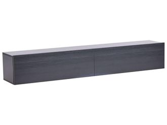 Beliani Mueble TV de pared Negro