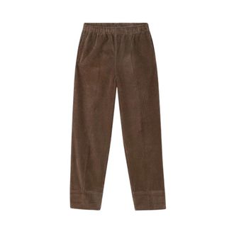 American Vintage Padow Broeken - Dames - Straight fit broeken - Bruin - L - Katoen - Broeken