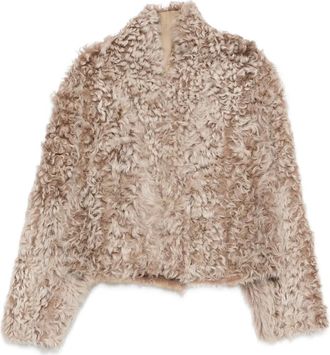 Arma Mooney shearling jacket - Neutrals