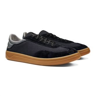 Olukai MenS Punini Retro Style Sneakers In Black/dark Shadow
