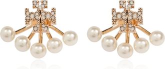 Tory Burch Messing Oorbellen - Dames - Oorbellen - Geel - ONE Size - Accessoires