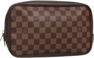 Louis Vuitton Pre-owned Clutches, female, Brown, Size: ONE SIZE Pre-owned Vintage Canvas Clutch