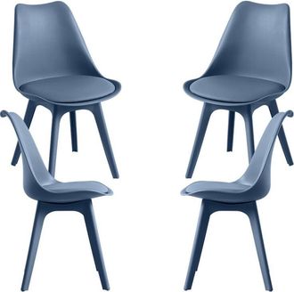 Regalos Miguel Packs Sillas Comedor - Pack 4 Sillas Synk Suprym - Azul Petróleo