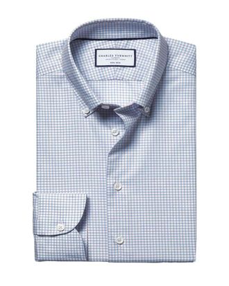 CHARLES TYRWHITT Non-Iron Pinpoint Wool Oxford Shirt