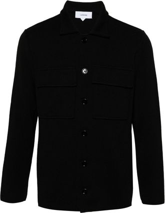 Lardini virgin wool cardigan - men - Virgin Wool - M - Black