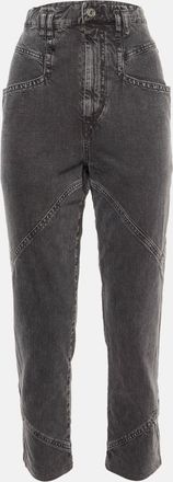 Isabel Marant Grey Denim Eloisa Paneled Boyfriend Jeans S/waist