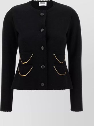 Moschino wool chain cardigan