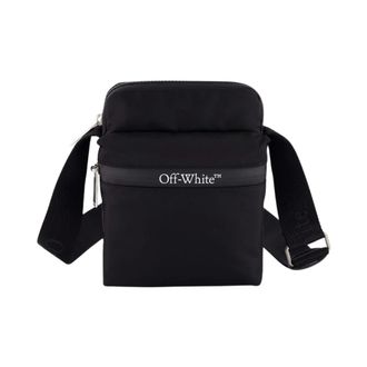 Off-white Messenger Bags, male, Black, Size: ONE SIZE Outdoor Crossbody Nylon Bag