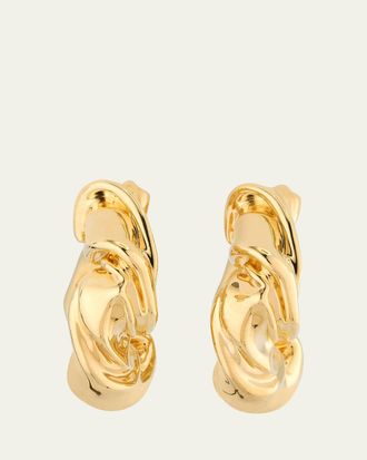 Oscar De La Renta Folded Hoop Earrings