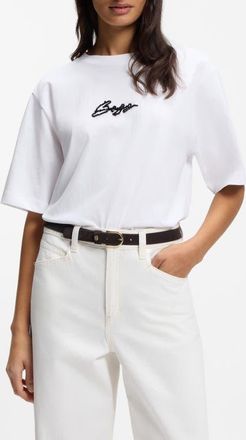 Boss Orange by Hugo Boss Cotton Tee in White at Nordstrom, Size X-Large