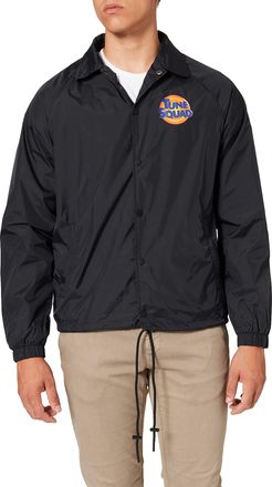 Mister Tee Mens Space Jam Tune Squad Logo Coach Jacket Jacket, Black, S