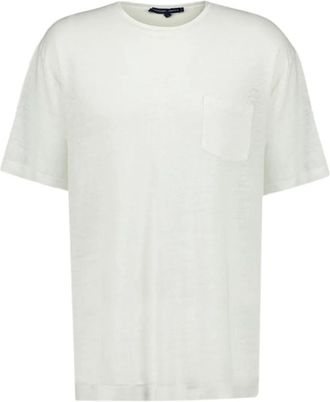 Frescobol Carioca T-shirt Carmo girocollo con tasca - Bianco