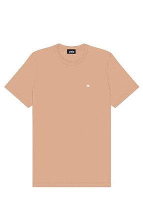 Dalix Mens Lil Heart Midweight Cotton Tee in Peach at Nordstrom, Size Xxx-Large