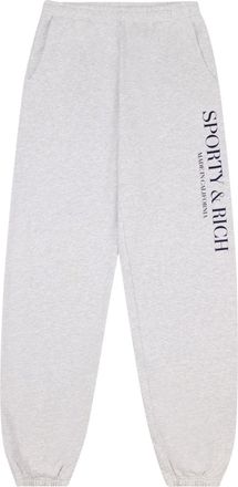 Sporty & Rich Made In California cotton track pants - unisex - Cotton/Polyester - L - Grey