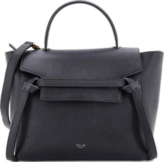Celine Belt Bag Textured Leather Micro satchel - Zwart