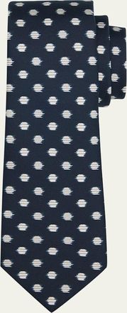 Giorgio Armani Mens Abstract Polka Dot Silk Tie